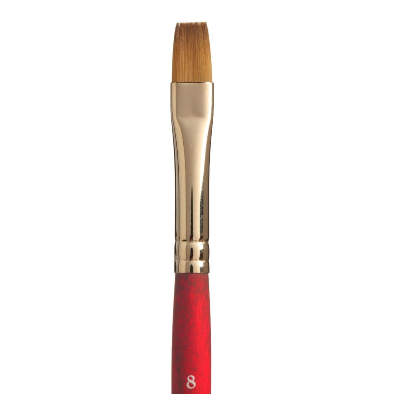 Princeton Velvetouch 3950 Synthetic Short Handle Brush Flat Short Handle Brushader Size 10