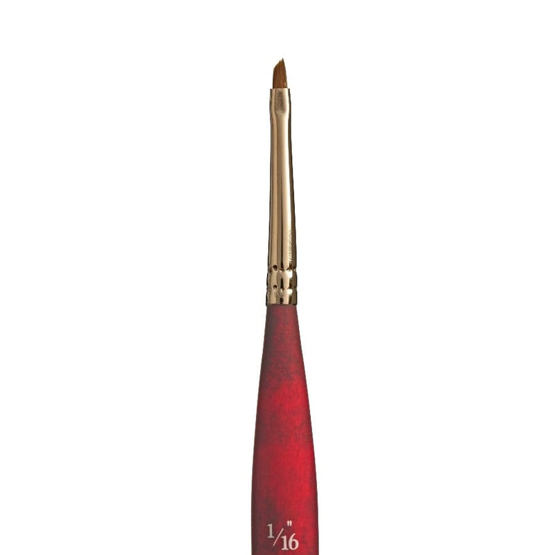 Princeton Velvetouch 3950 Synthetic Short Handle Brush Mini Angle Short Handle Brushader 1/16IN