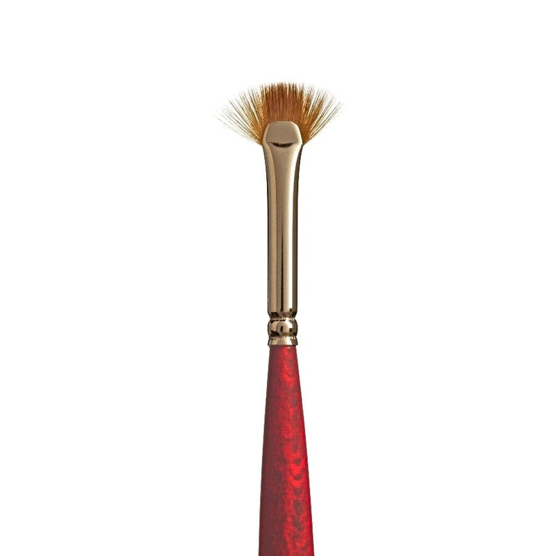 Princeton Velvetouch 3950 Synthetic Short Handle Brush Mini Fan Size 20/0