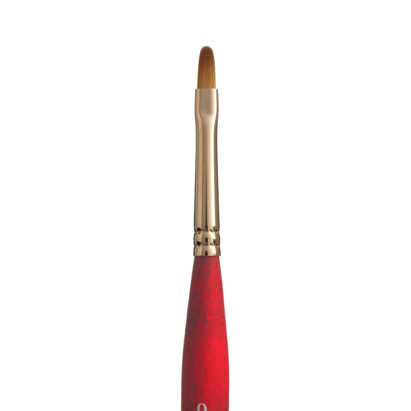 Princeton Velvetouch 3950 Synthetic Short Handle Brush Mini Filbert Size 0