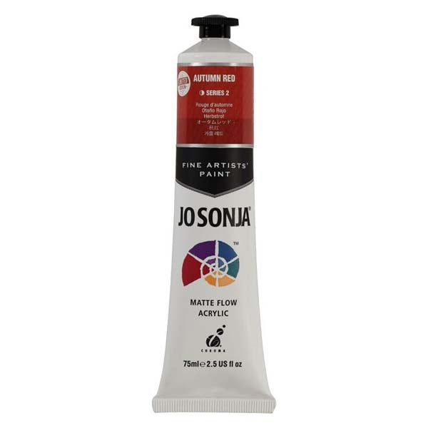Jo Sonja's Matte Flow Acrylic Paint Autumn Red 75ml S2