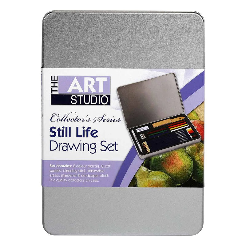 The Art Studio Still Life Colour Drawing Tin Set