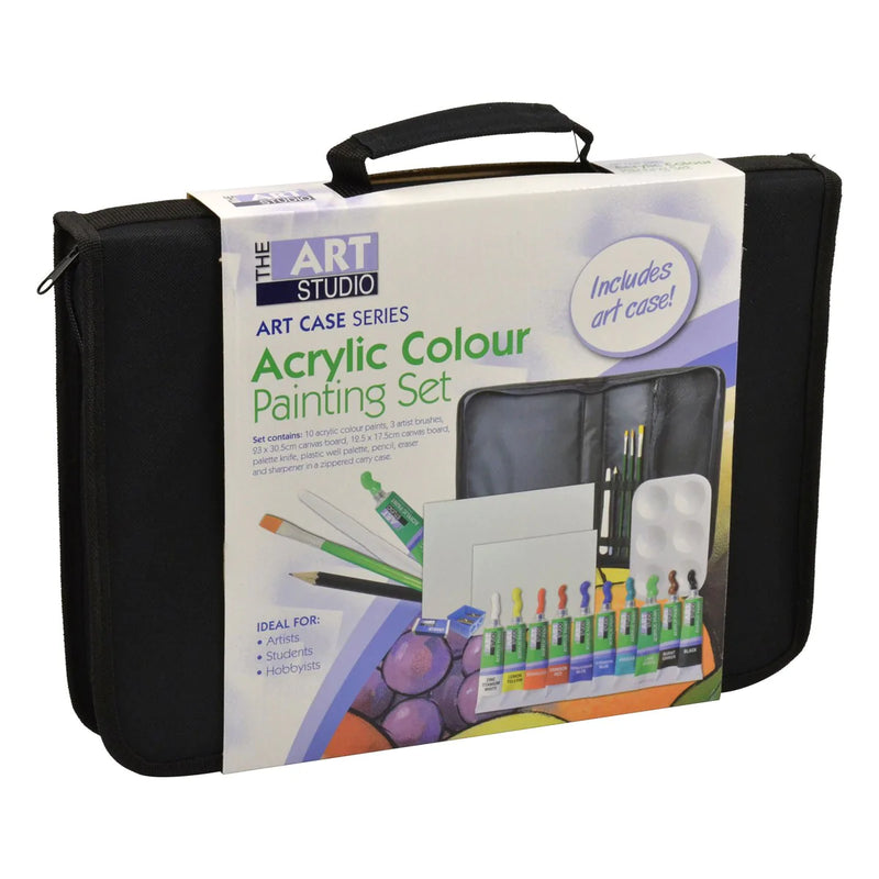 The Art Studio Acyrlic Colour Painting Set Art Case Series