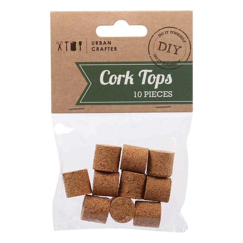 Urban Crafter Cork Bottle Tops 15 x 15mm 10 Pieces