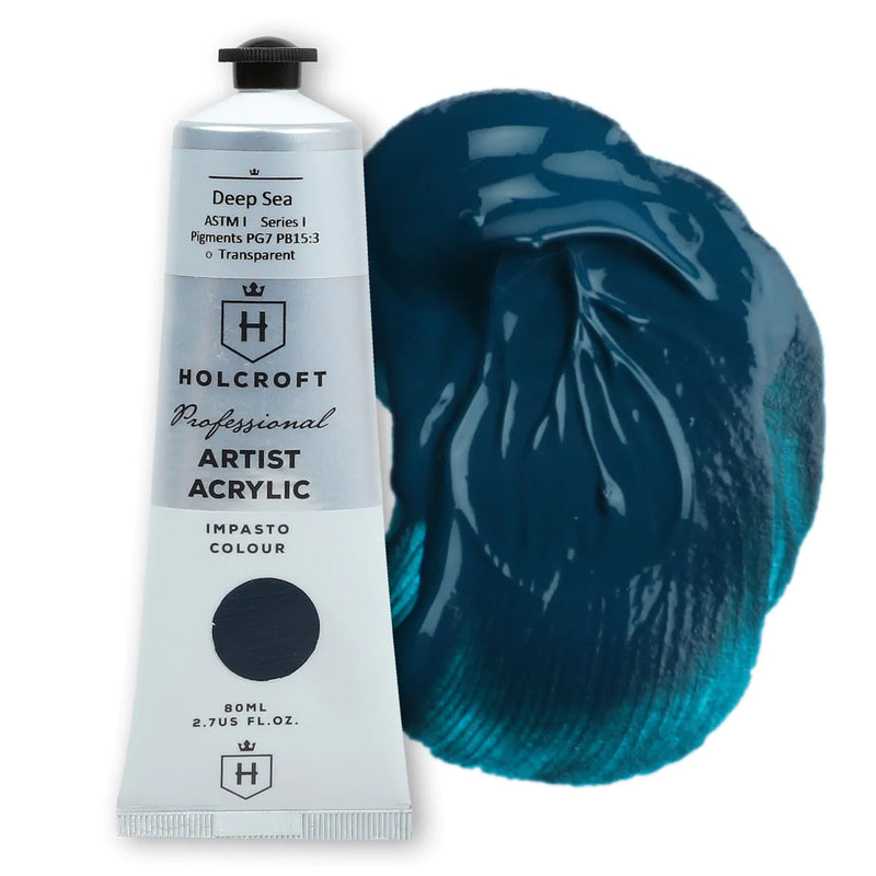Holcroft Professional Acrylic Paint Deep Sea 80ml
