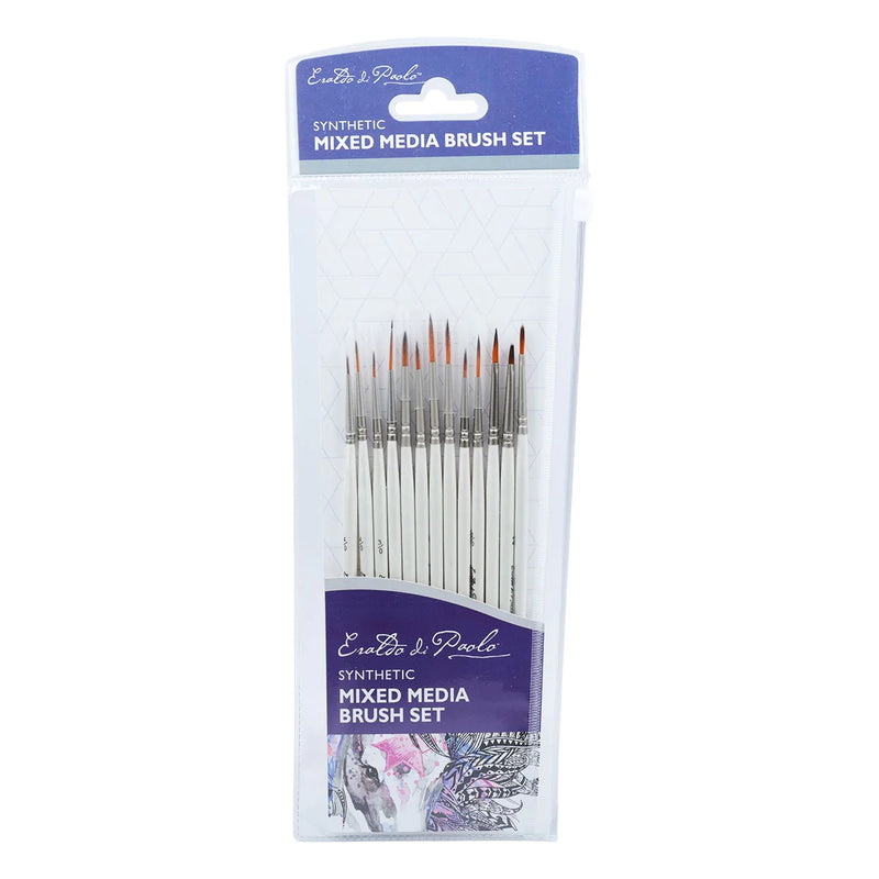 Eraldo Di Paolo Mixed Media Synthetic Fine Detail Brush Set 13 Pieces