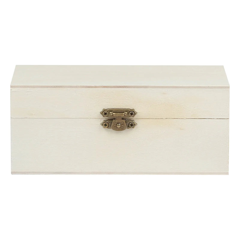 Urban Crafter Plywood Rectangular Box with Latch 16 x 7.7 x 6.8cm
