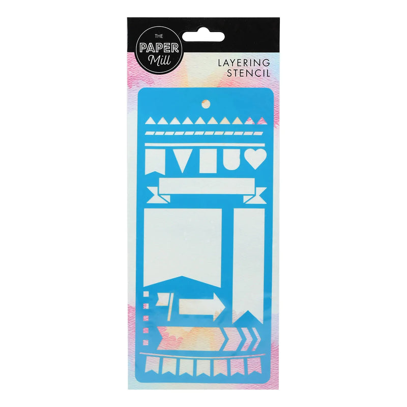 The Paper Mill Layering Stencil Banners
