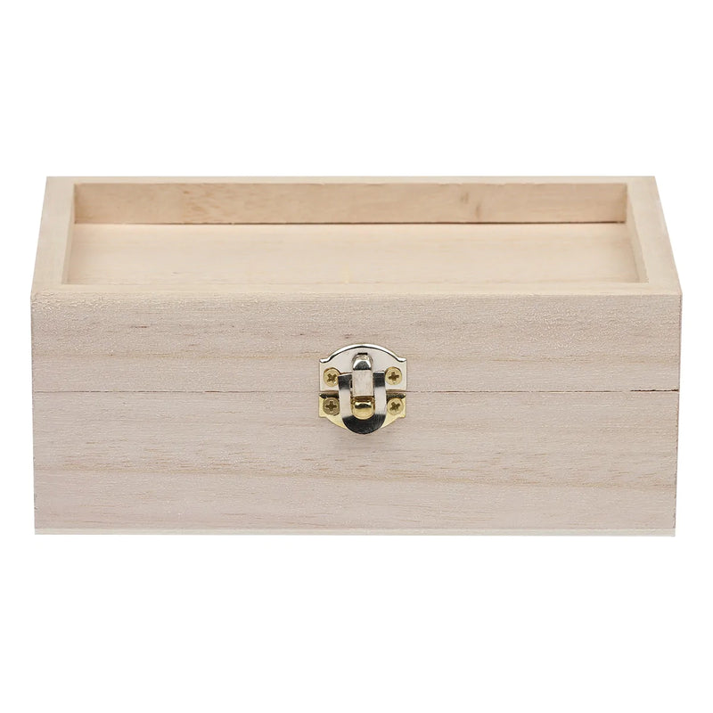 Urban Crafter Paulownia Ridged Lid Box 15 x 9 x 6cm