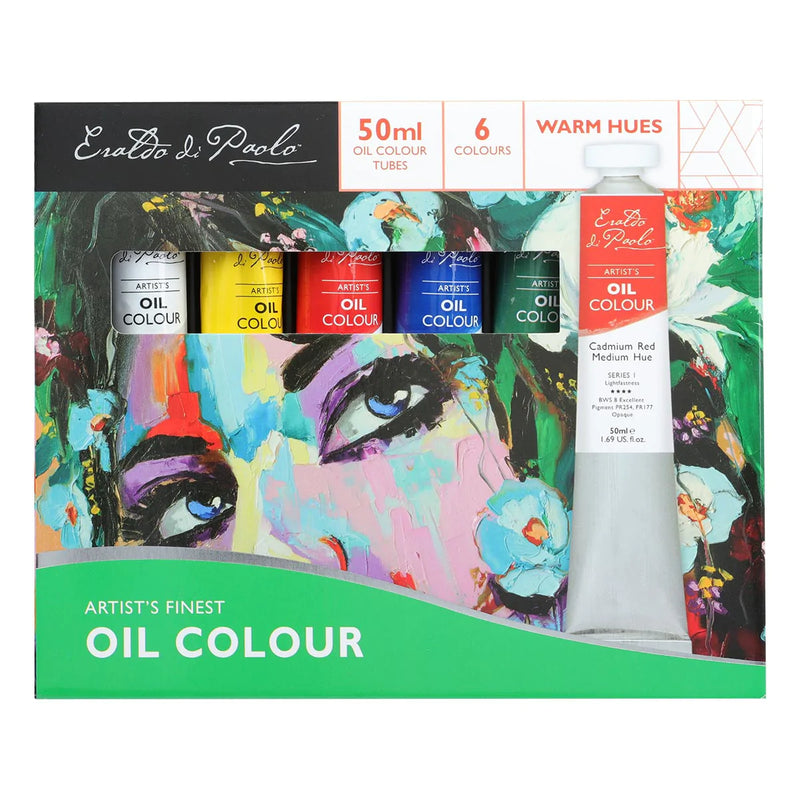 Eraldo di Paolo Oil Paint Warm Hues 6 x 50ml