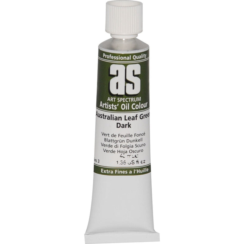Art Spectrum Oil Paint 40mL Australian Leaf Green Dark S3