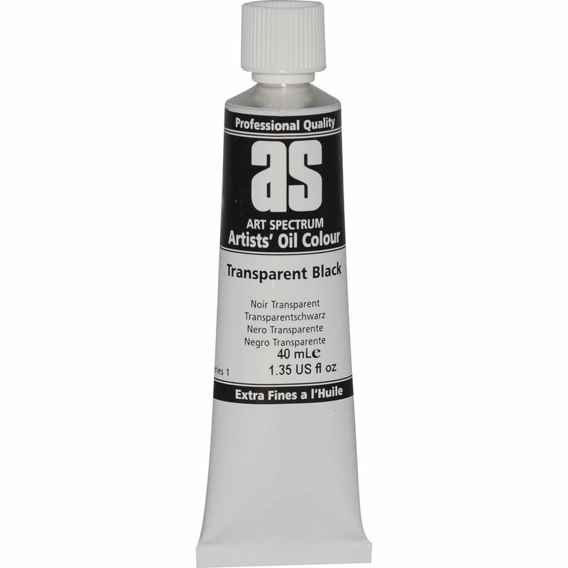 Art Spectrum Oil Paint 40mL Transparent Black S1