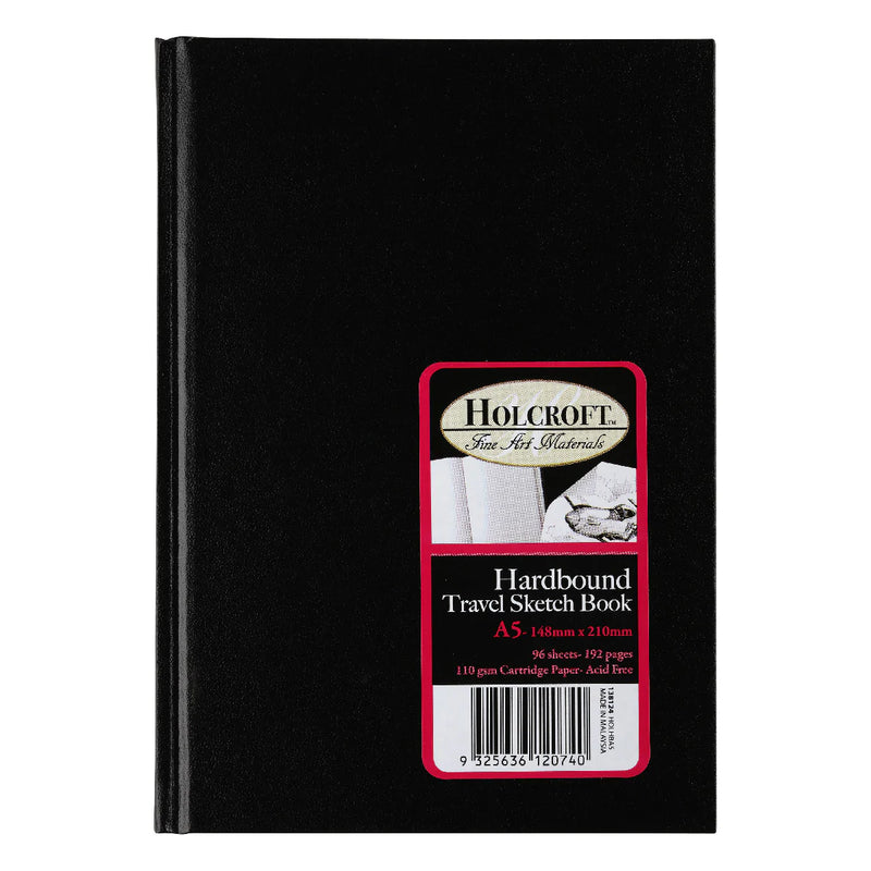 Holcroft A5 Hardbound Travel Sketch Book 110gsm 96 Sheets