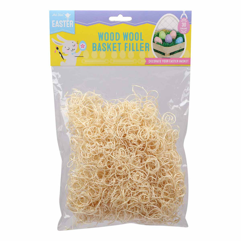 Art Star Easter Wood Wool 30g Natural
