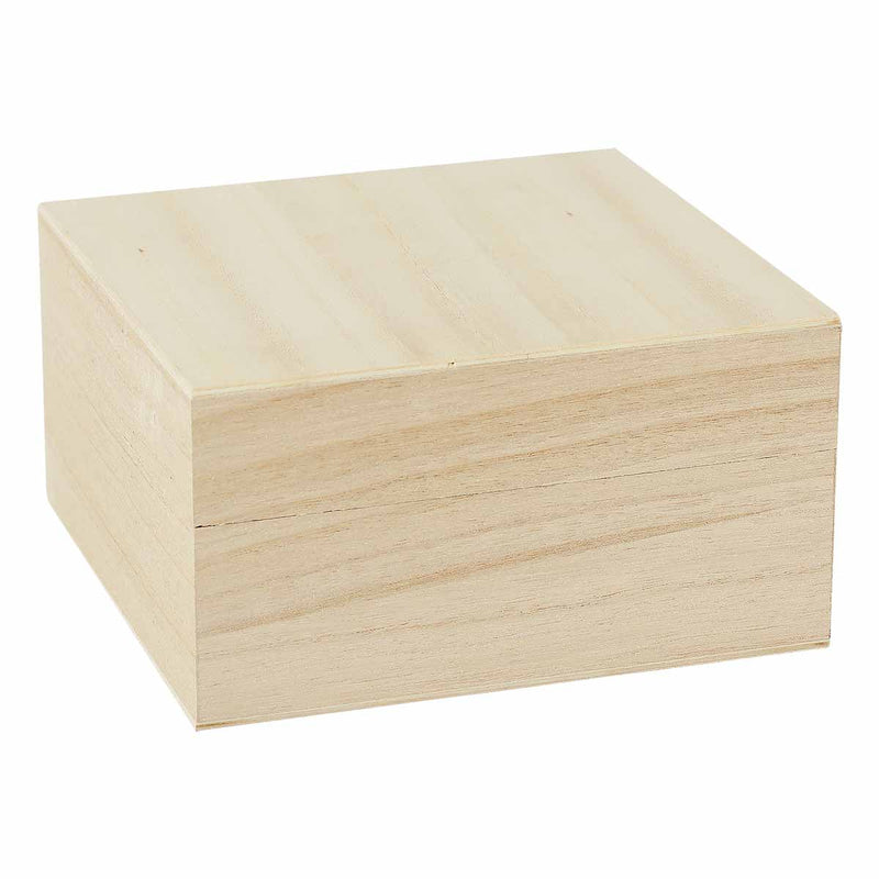 Urban Crafter Ply Square Box with Removable Lid 15x15x8cm
