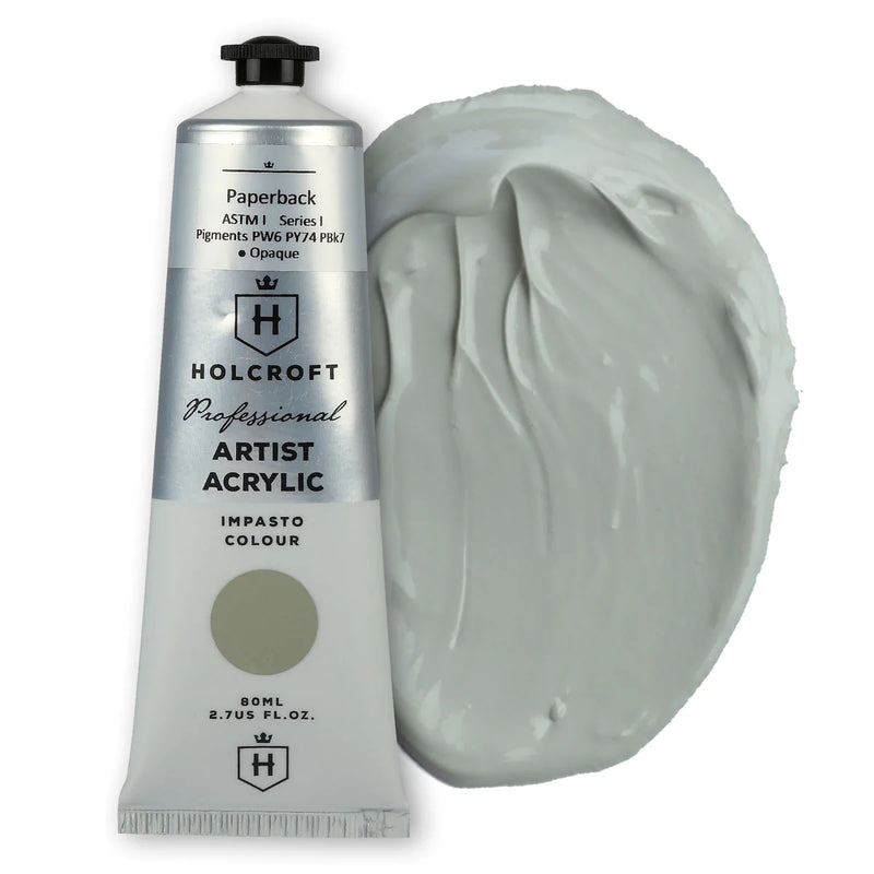 Holcroft Professional Acrylic Impasto Paint Australian Series Paper Bark S1 80ml