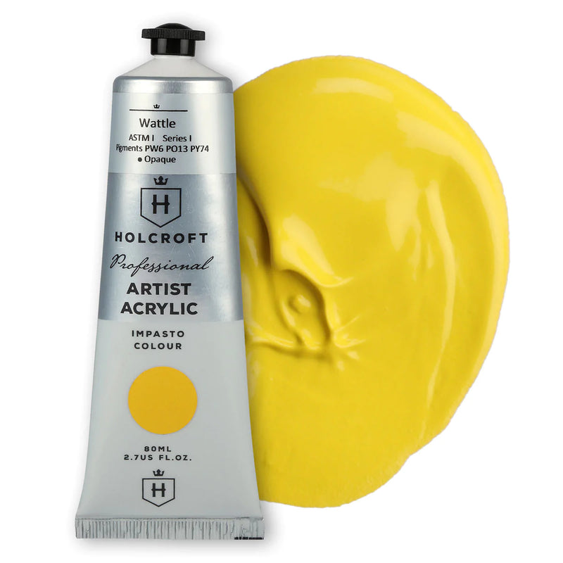 Holcroft  Professional Acrylic Paint Australian Series Wattle 80ml