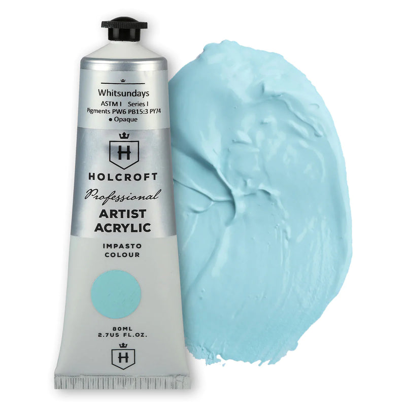 Holcroft Professional Acrylic Impasto Paint Australian Series Whitsundays 80ml