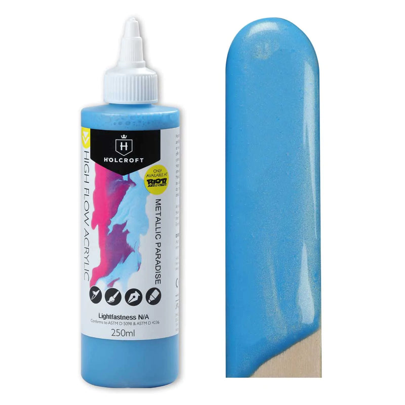 Holcroft High Flow Acrylic Paint Metallic Paradise 250ml