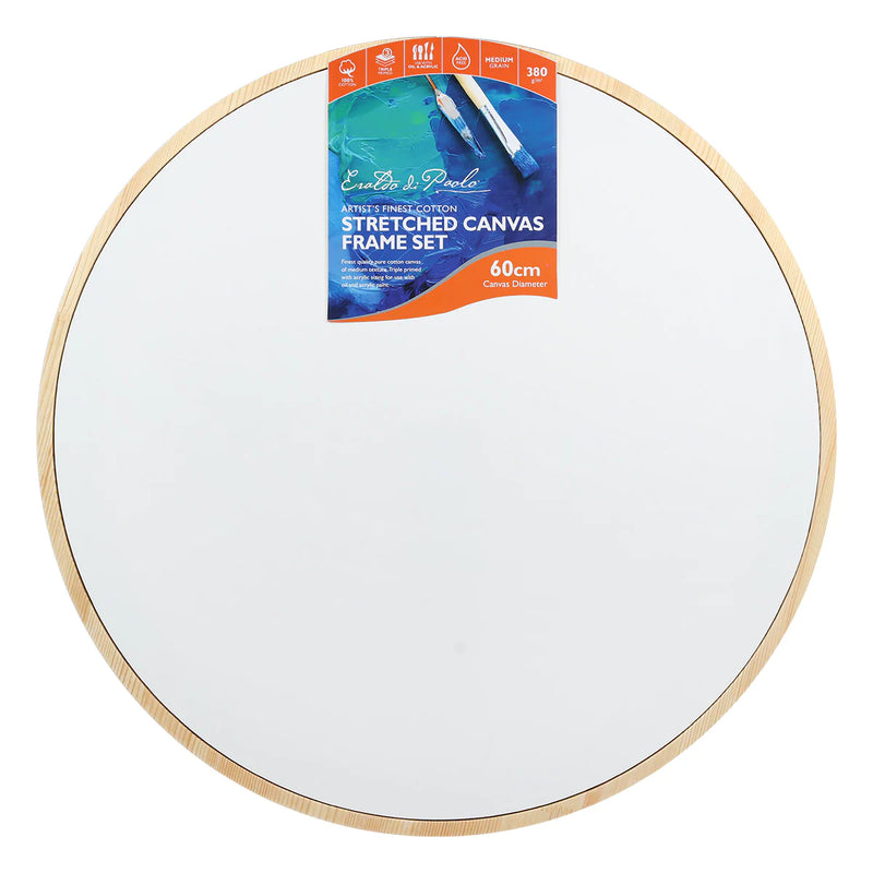 Eraldo Di Paolo Round Framed Canvas Set 60cm
