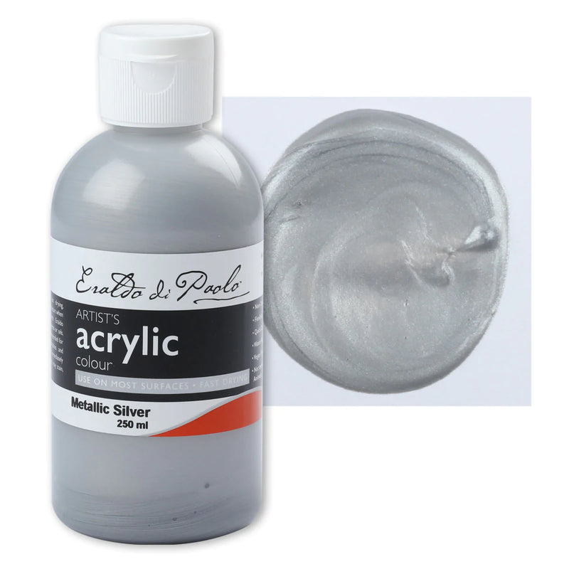 Eraldo Di Paolo Acrylic Paint Metallic Silver 250ml