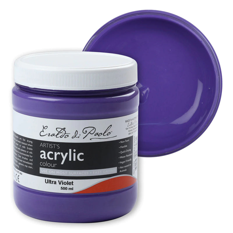 Eraldo Di Paolo Acrylic Paint Ultra Violet 500ml