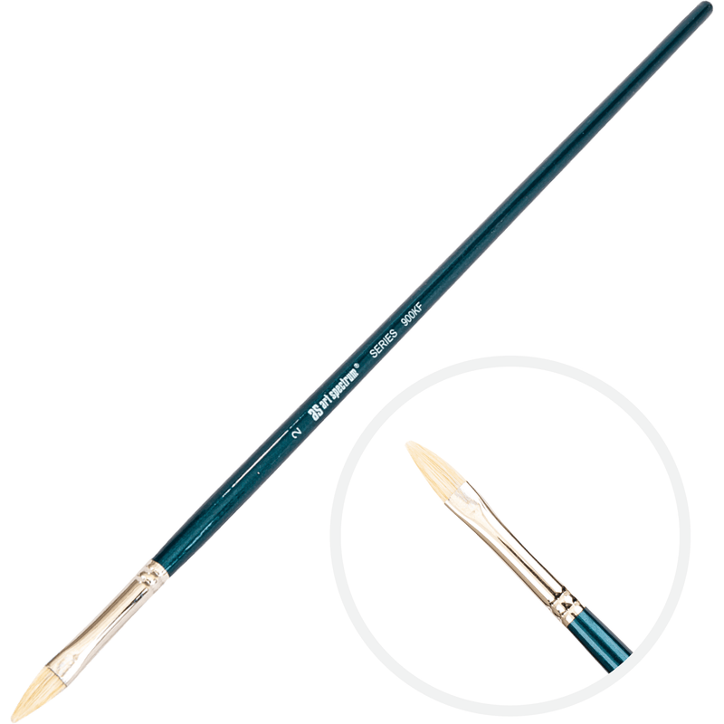 Art Spectrum Brush Series 900 Interlocked Hog Bristle - Filbert Size - 2