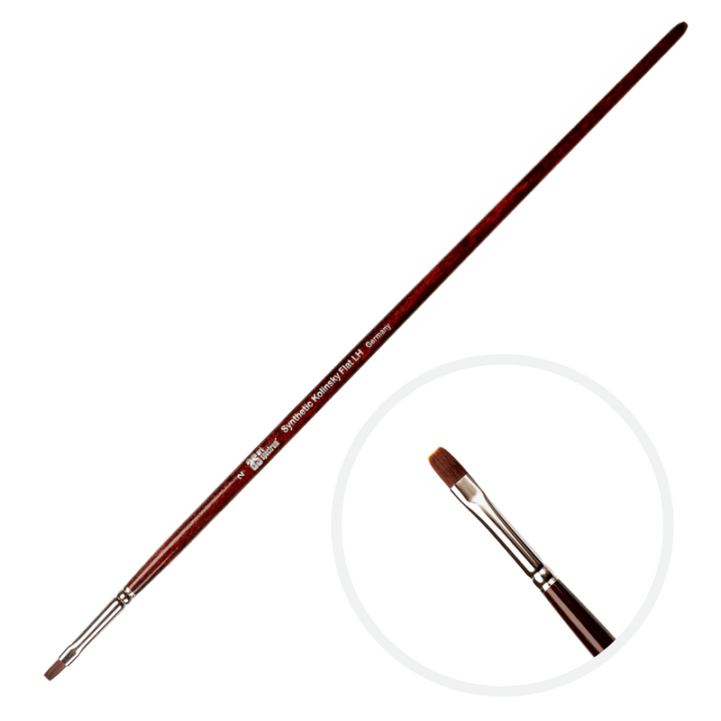 Art Spectrum Brush Synthetic Kolinsky Long Handle - Flat Size - 2