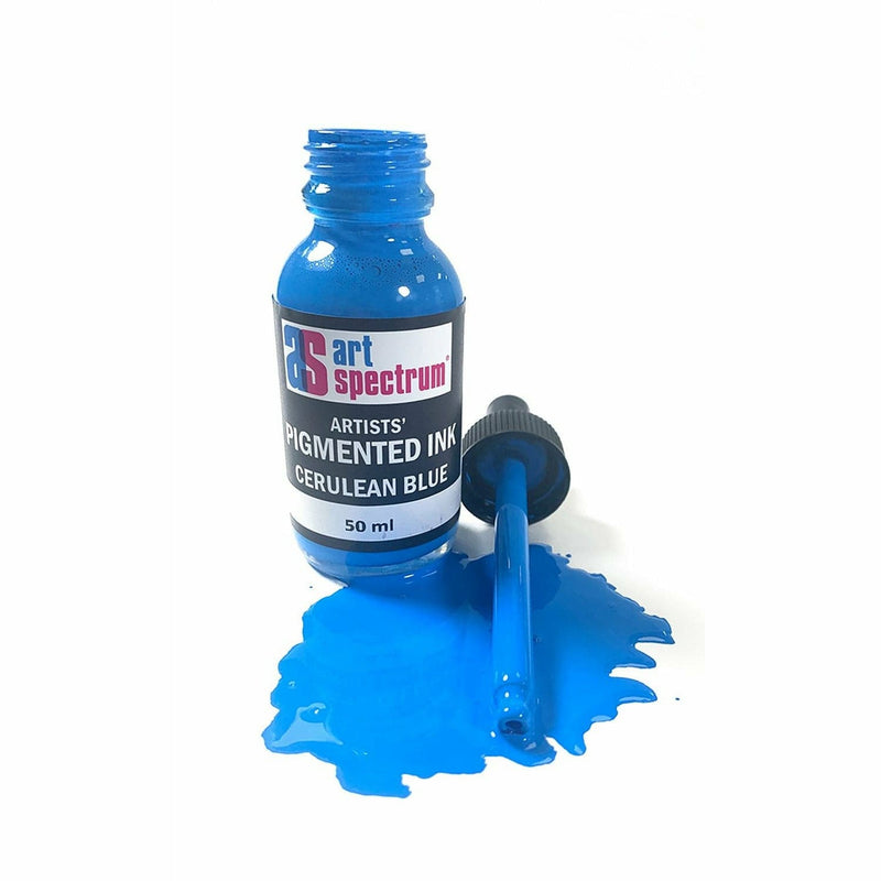 Art Spectrum Pigmented Ink 50mL Cerulean Blue