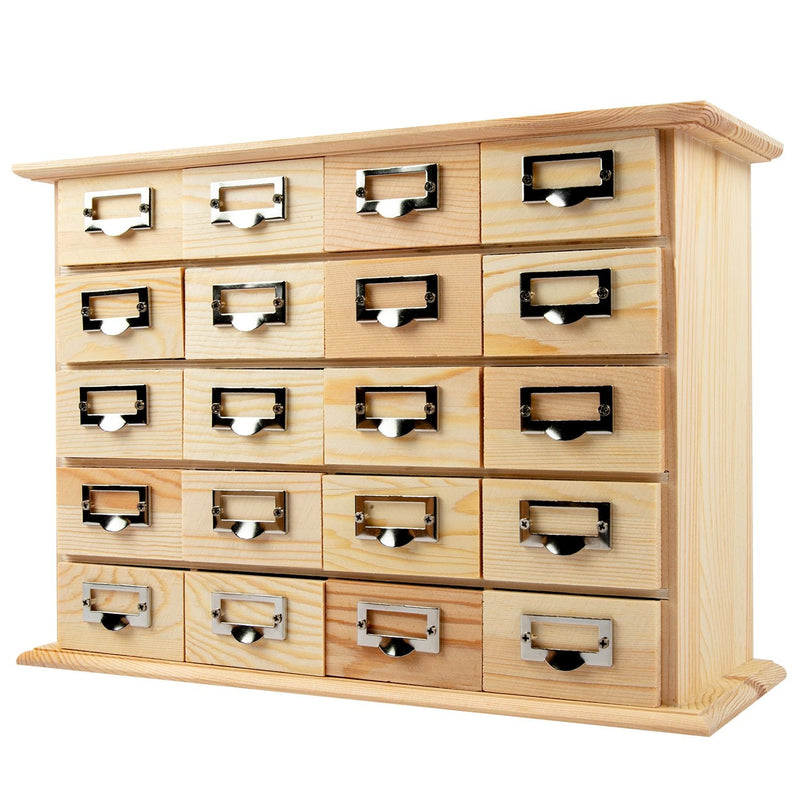 Urban Crafter Wooden 20 Drawer Storage Box 31 x 10 x 22cm