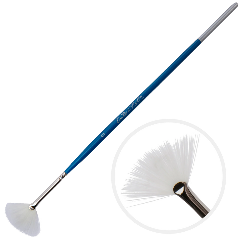 Eraldo di Paolo White Taklon Brush Fan Size 0