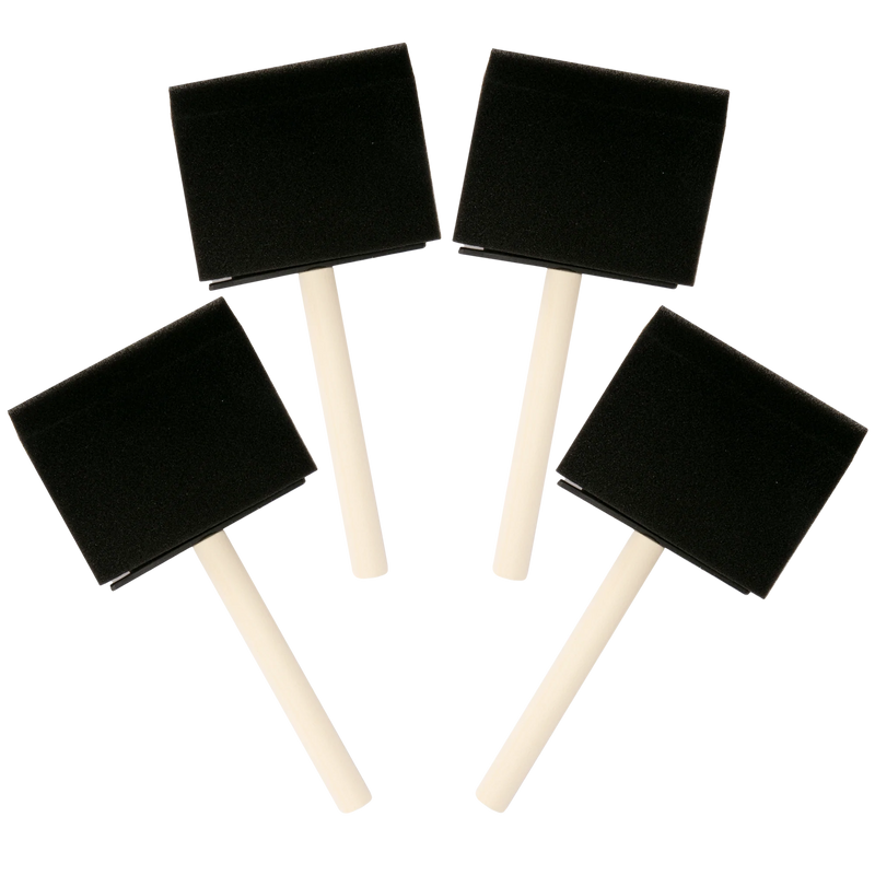 The Art Studio Foam Brushes-75mm (4 Piece)