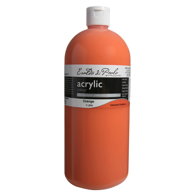 Eraldo Acrylic Paint 1Lt Orange
