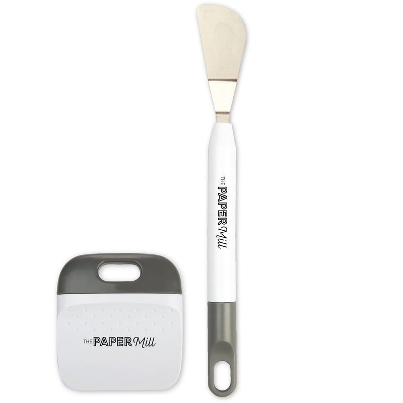 Paper Mill Spatula and Scraper Set for Weeding Craft Vinyl (2 Pieces)