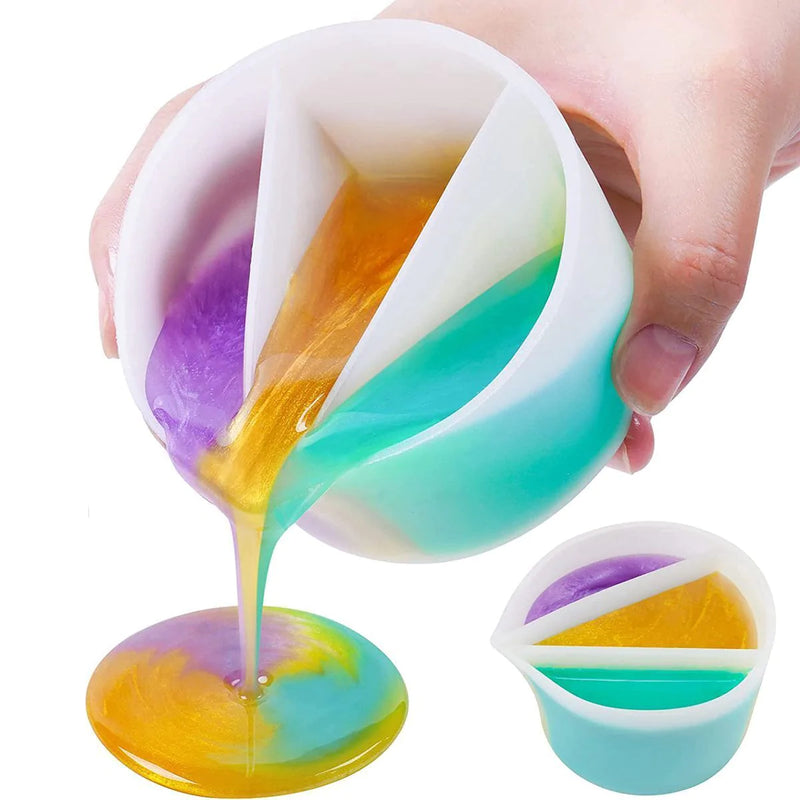 Urban Crafter Silicone Pouring Split Cup - 3 Sections