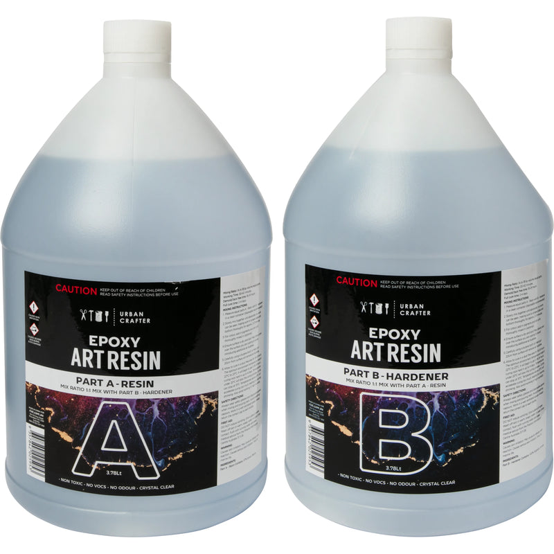 Urban Crafter Epoxy Resin Kit 1:1, 7.56Lt (3.78Lt + 3.78Lt)