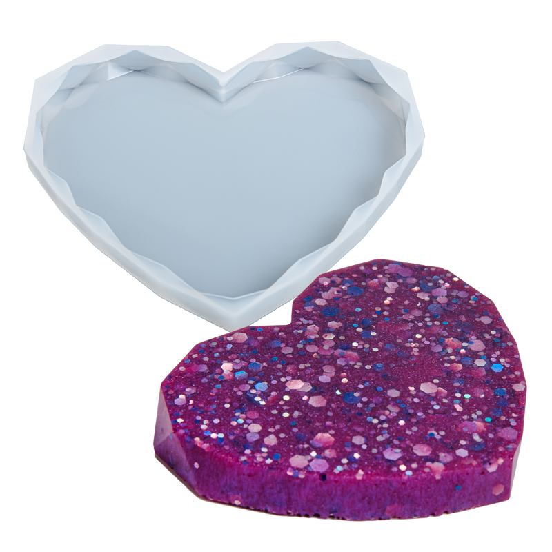 Urban Crafter Silicone Mould-Diamond Heart, Large