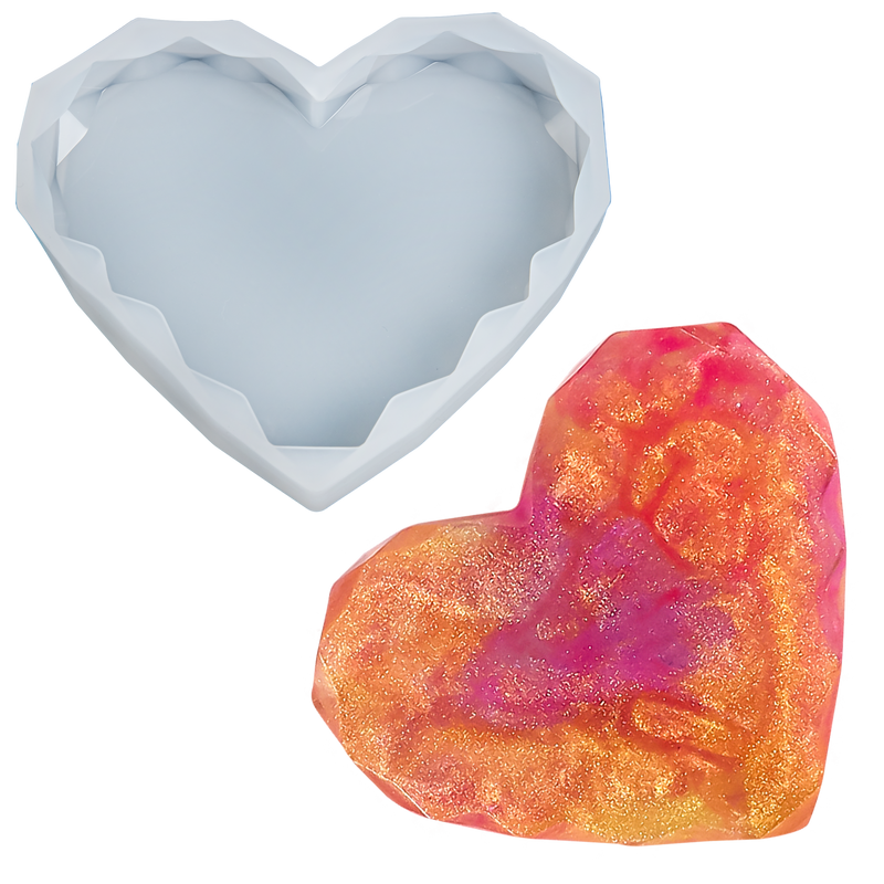 Urban Crafter Silicone Mould-Diamond Heart, Small