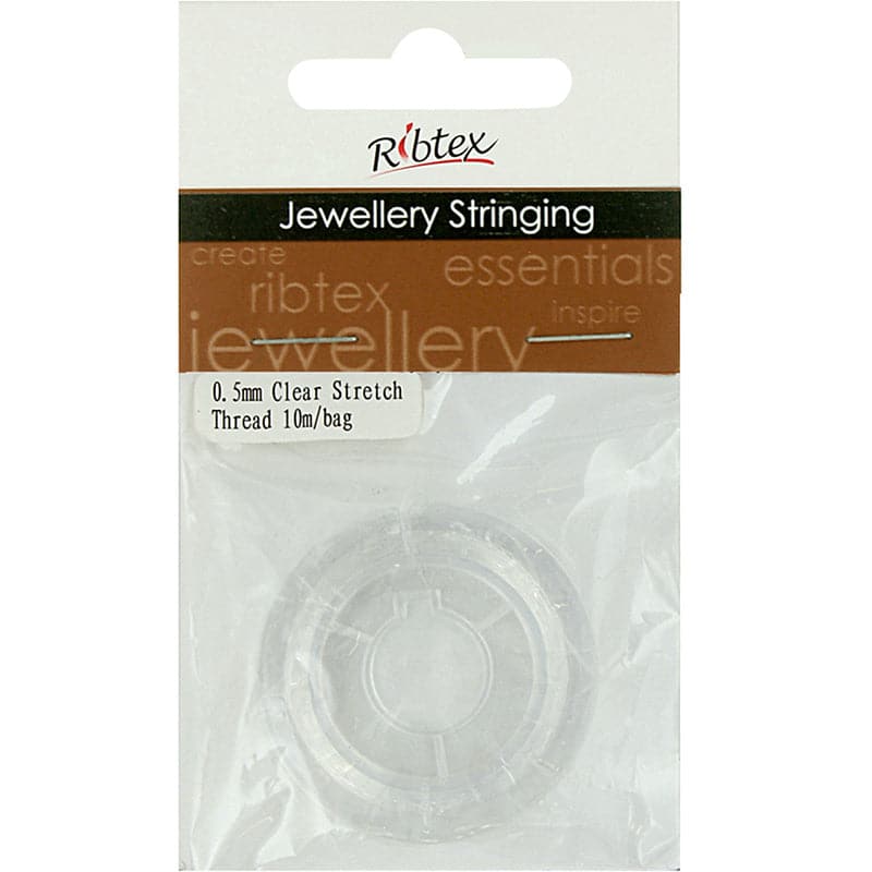 Ribtex Stretch Thread 0.5mm Clear 10M