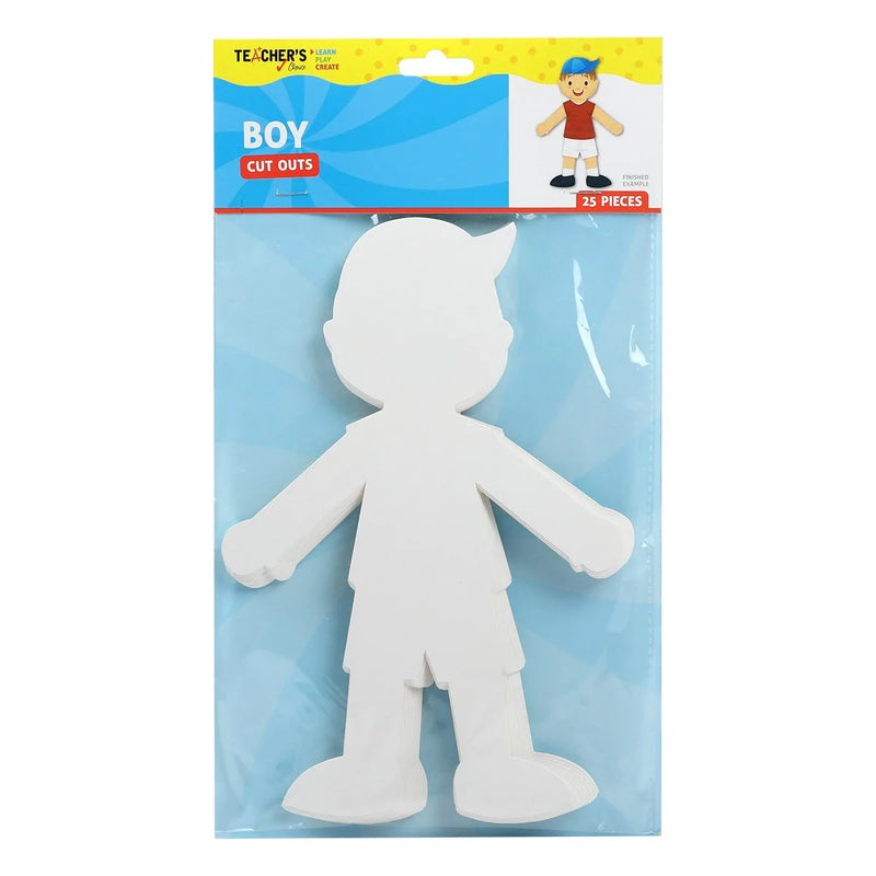 Teacher's Choice Boy Paper Cut Outs 25 Pieces