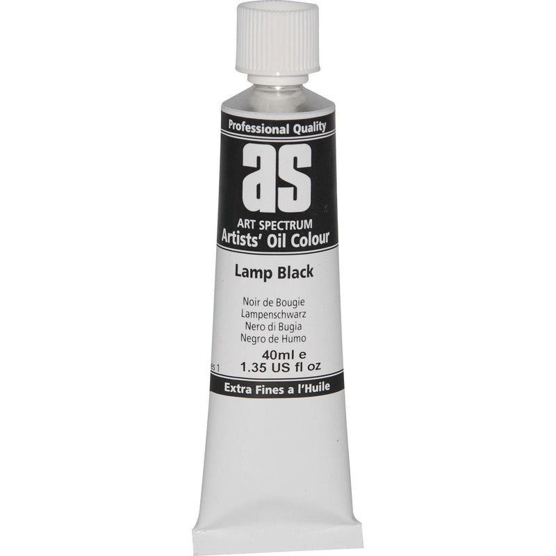 Art Spectrum Oil Paint 40mL Lamp Black S1