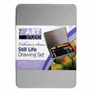 Dim Gray The Art Studio Still Life Colour Drawing Tin Set Pastels & Charcoal