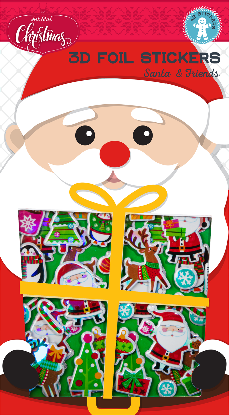 Art Star Christmas Sticker Pack 180 x 105mm