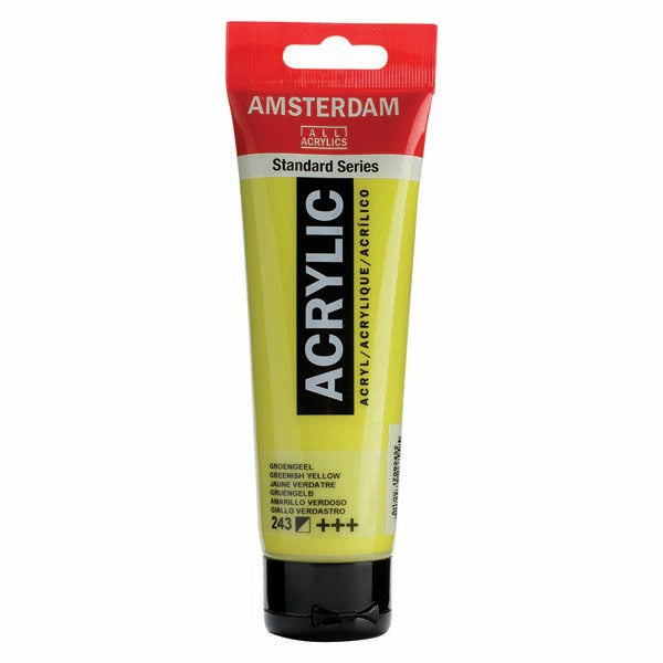 Amsterdam Acrylic Paint, 120ml - 243 - Greenish Yellow