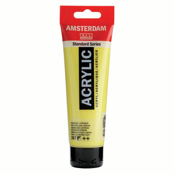 Amsterdam Acrylic Paint, 120ml - 267 - Azo Ylw Lemon