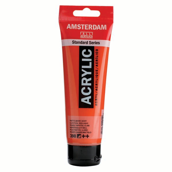 Amsterdam Acrylic Paint, 120ml - 398 - Naphol Red Light