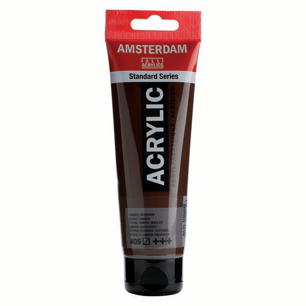 Amsterdam Acrylic Paint, 120ml - 409 - Burnt Umber