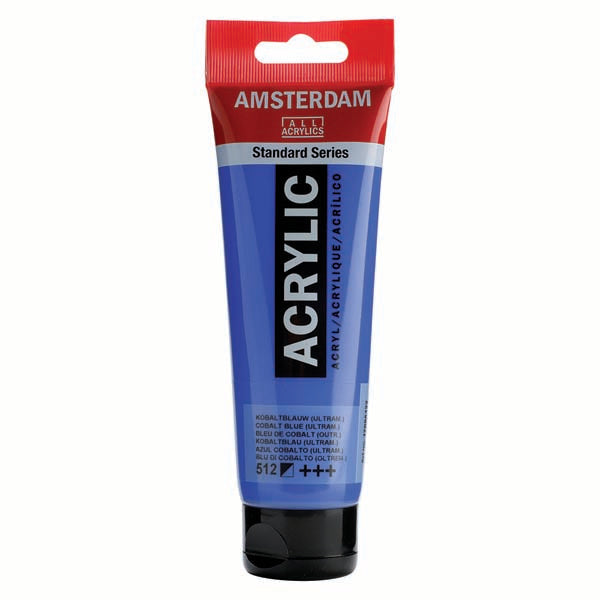 Amsterdam Acrylic Paint, 120ml - 512 - Cobalt Blue Ultramarine