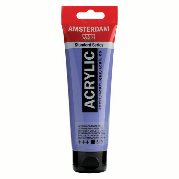 Amsterdam Acrylic Paint, 120ml - 519 - Ultramarine Violet Light