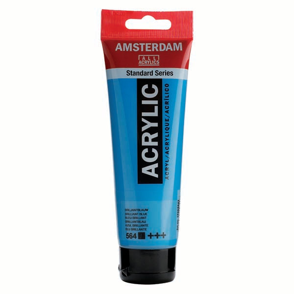 Amsterdam Acrylic Paint, 120ml - 564 - Brilliant Blue
